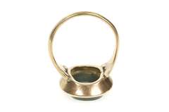 14K Yellow Gold Bloodstone 1960's Retro Statement Cocktail Ring