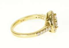 18K Yellow Gold 0.78 Ct Fancy Yellow Diamond Halo Engagement Ring