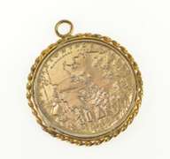 Gold Filled Greek 1963 Silver 30 Drachmai 5 Portraits Charm/Pendant
