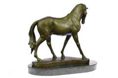 Bronze Sculpture Stallion Horse Figurine