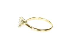 14K Yellow Gold 0.59 Ct Marquise Diamond Solitaire Engagement Ring