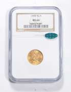 MS64 1903 $2.50 Liberty Head Gold Quarter Eagle - CAC - Graded NGC