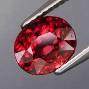 Glittering 2.29ct untreated cherry red Garnet