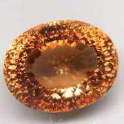 Unheated! Fiery flashing 29.60ct Imperial Topaz