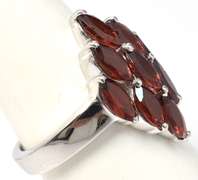Sterling Silver & Garnet Ring