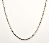 Stylish White Gold Popcorn Link