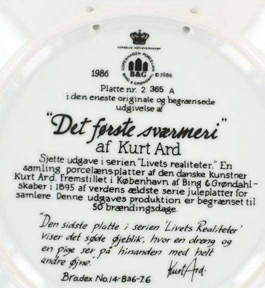 Collector's Fine China Plate