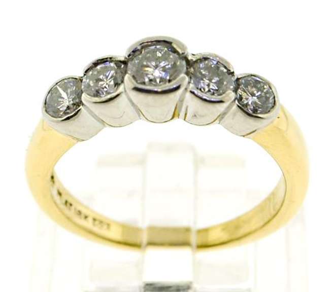 Pretty 1.20ctw 5 Stone Diamond Ring