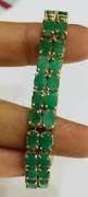 33.0 Carat Emerald Bracelet in 14kt Gold