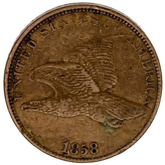 1858 Large Letters Flying Eagle Cent