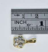 Dainty 5 Diamond Pendant in 14K