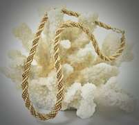Fashionable Tapered Wrapped 14K Rope Necklace