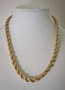 Fashionable Tapered Wrapped 14K Rope Necklace