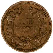 1858 Large Letters Flying Eagle Cent