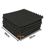 12 pcs Soundproofing Wedge Foam Tiles Wall Panels