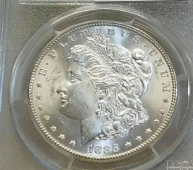 1885 Morgan  Dollar, PCGS  MS-63, Estate owned, PQ