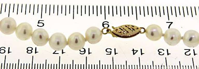 Elegant 14kt YG Fresh Water Pearl Necklace