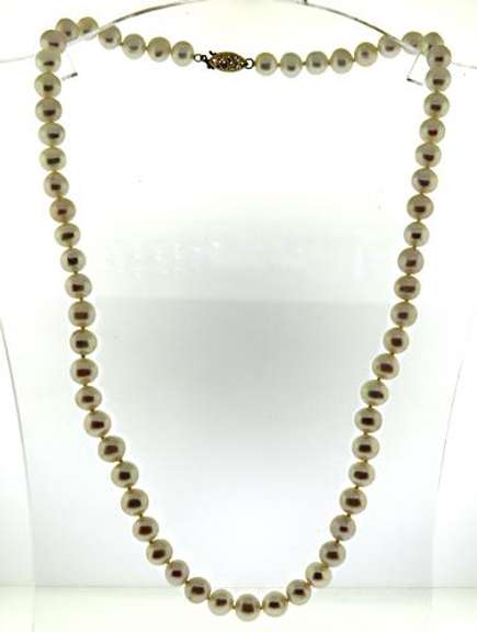 Elegant 14kt YG Fresh Water Pearl Necklace