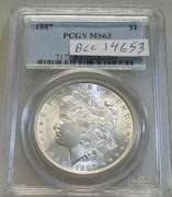 1887 Morgan  Dollar, PCGS MS-63, Estate owned, PQ