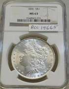 1896 Morgan  Dollar, NGC MS-63, Estate owned, PQ