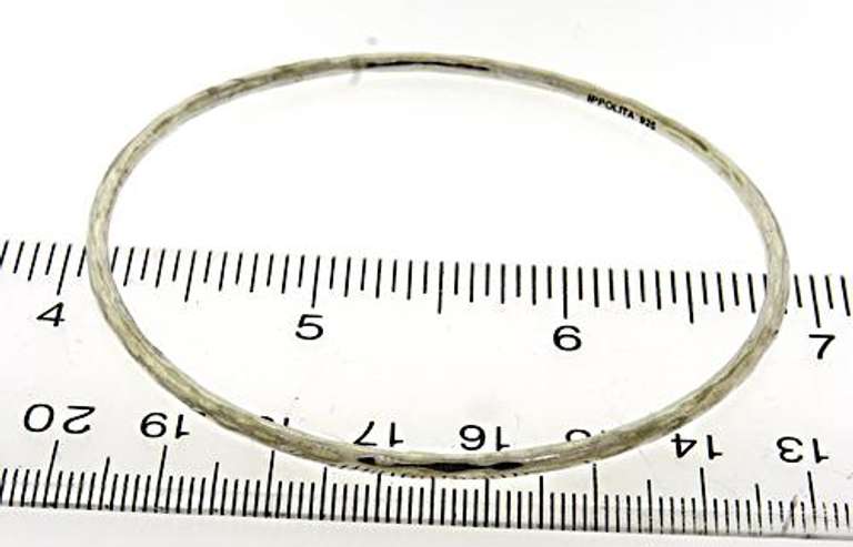 Sterling Silver Ippolita Hammered Bangle
