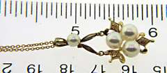 Vintage Yellow Gold Pearl Necklace