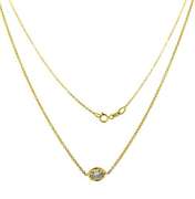 Majestic Solitaire one Bezel Set Diamond Necklace