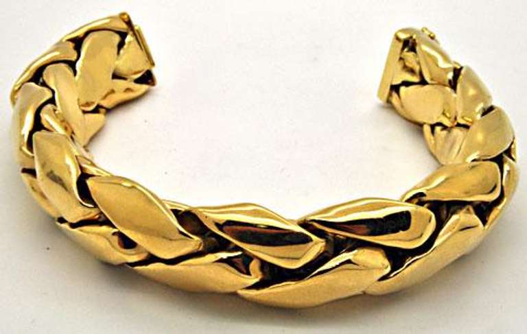 TIFFANY AND CO. 18K YELLOW GOLD HEAVY WHEAT NECKLACE