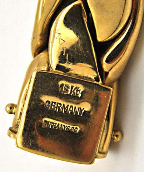 TIFFANY AND CO. 18K YELLOW GOLD HEAVY WHEAT NECKLACE