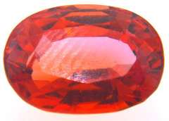 Oval Cut Orange Sapphire - 3.99cts