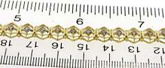 Elegant Honeycomb Diamond Line Bracelet
