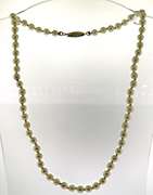 Elegant 14kt YG White Fresh Water Pearl Necklace