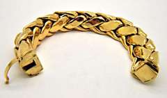 TIFFANY AND CO. 18K YELLOW GOLD HEAVY WHEAT NECKLACE