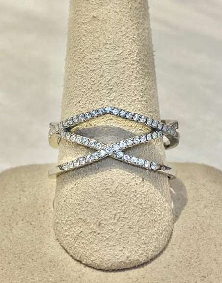 Stainless Steel Triple A CZ Ring