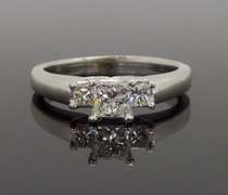 Classic Three Stone Diamond Engagement Ring