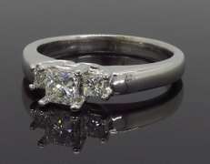 Classic Three Stone Diamond Engagement Ring
