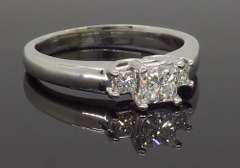 Classic Three Stone Diamond Engagement Ring