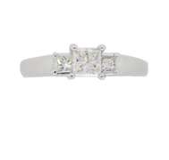 Classic Three Stone Diamond Engagement Ring
