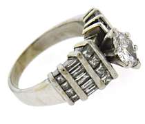 Stunning Marquise Diamond w Channel Set PC Ring