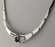 Charming 18kt Sapphire and Diamond Necklace