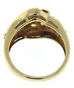 Pretty Citrine Cluster & Diamond Accent Ring