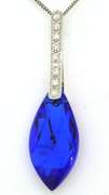 Preciosa Feather Style Pendant