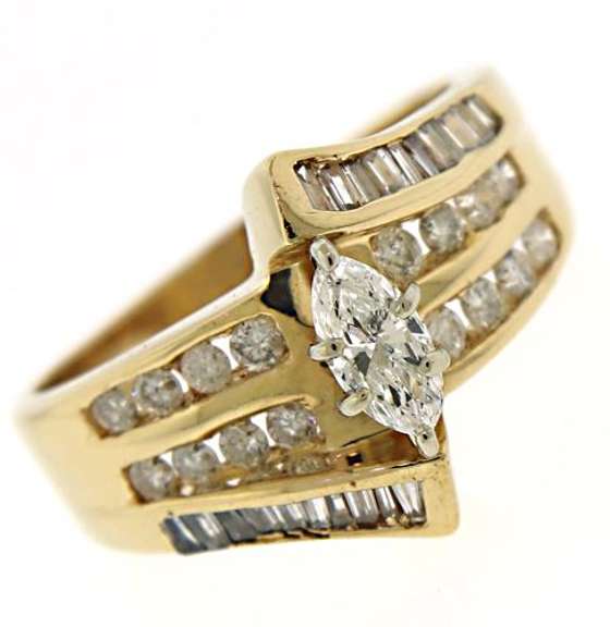Strong Marquise Center w RBC Channel Set Ring