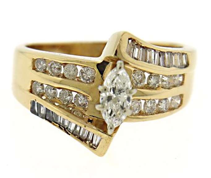 Strong Marquise Center w RBC Channel Set Ring