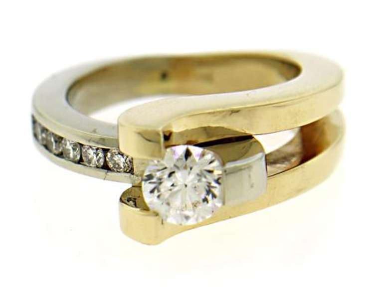 Romantic .65ct Diamond Ring in Yellow gold