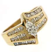 Strong Marquise Center w RBC Channel Set Ring