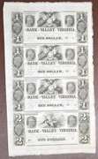 Uncut Sheet of Obsolete Virginia Bank Notes, Winchester