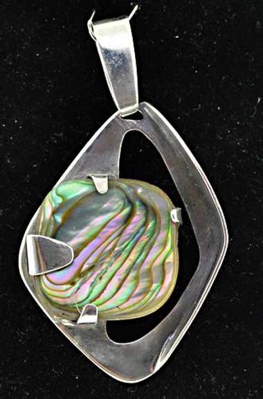 Barbara Jean Abalone Shell Sterling Silver Pendant