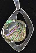 Barbara Jean Abalone Shell Sterling Silver Pendant