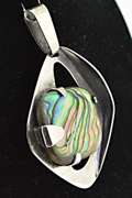 Barbara Jean Abalone Shell Sterling Silver Pendant